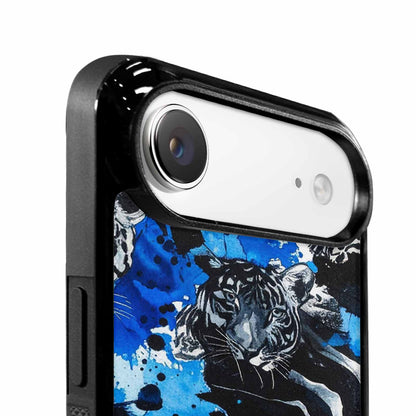 iPhone 17 Air Case — Animal Print Black Blue Ink Animal, Customized Protective Case