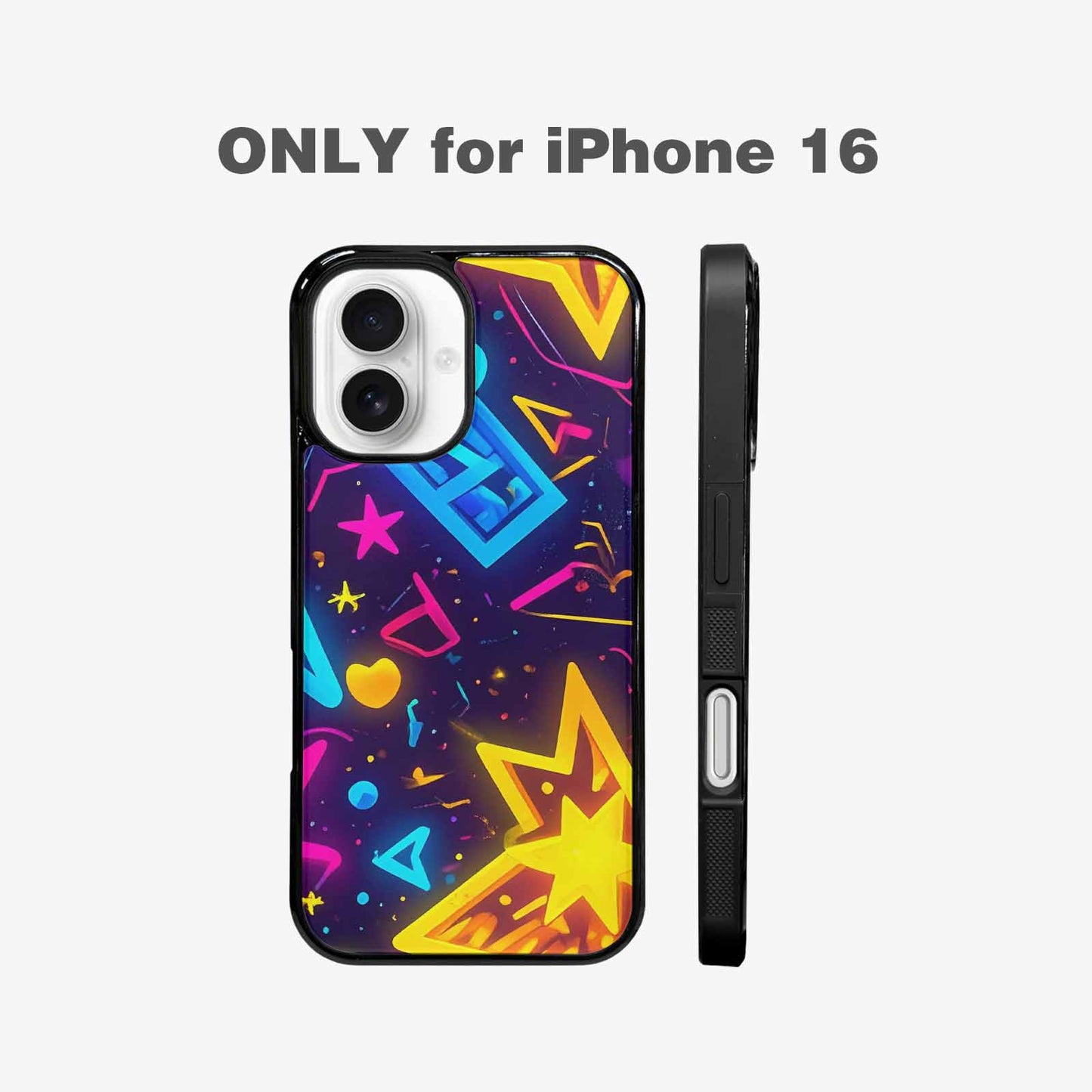 iPhone 16 Case — 80s Retro Motif 80s Retro Motifs, Original Design Phone Case