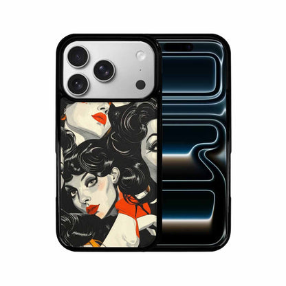 iPhone 17 Pro Case — Seamless Repeating Pattern Of Overlapping Retro, Original Design Phone Case