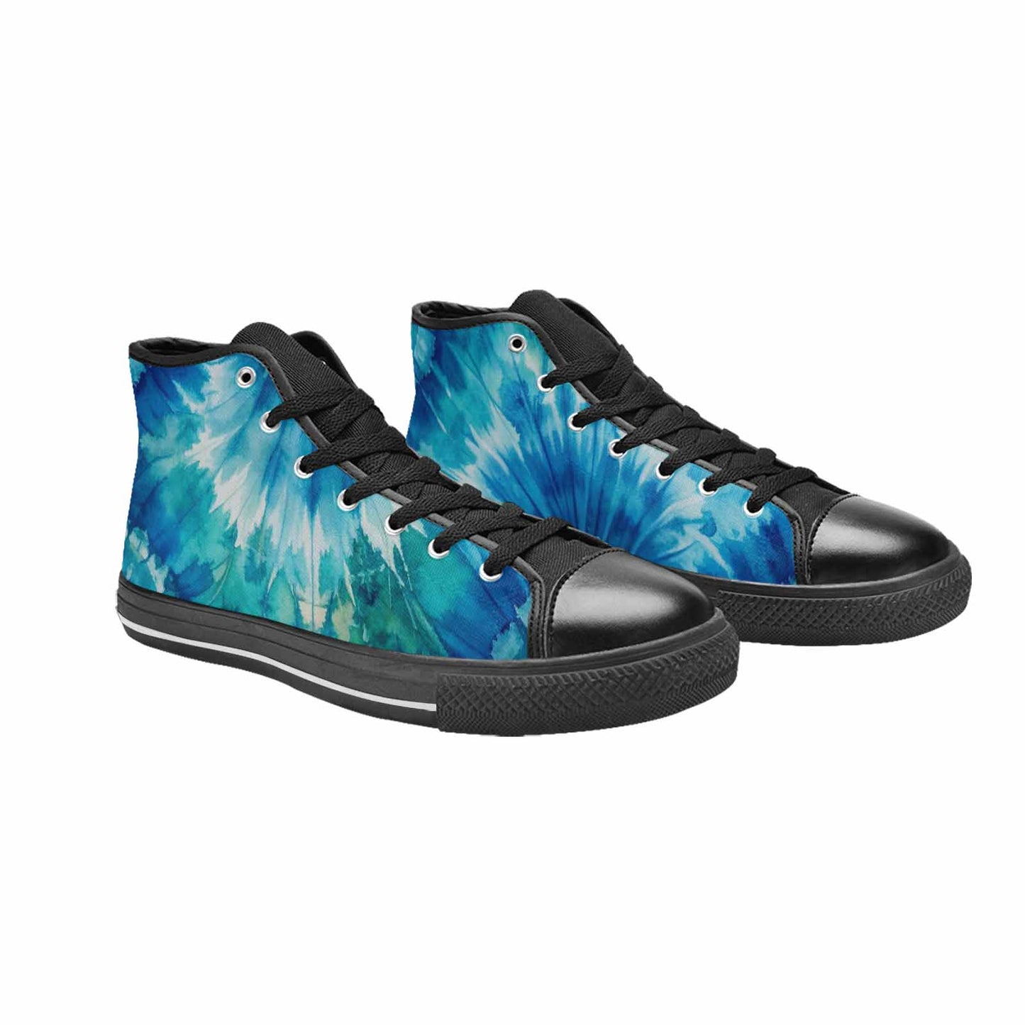 MEN'S Tie Dye - High Top Canvas Dark Academia Sneakers