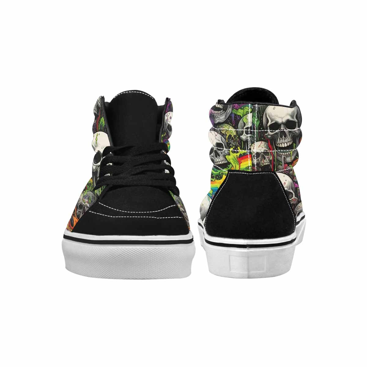 MEN'S Rainbow From Skull S High Top Canvas Cottagecore Sneakers