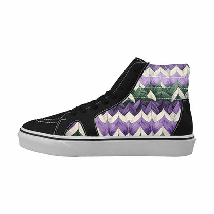 WOMEN'S Genderqueer Flag Color High Top Canvas Surreal Shoes