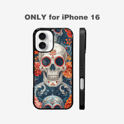 iPhone 16 Case — Marble Skull Custom, Personalized Phone Case