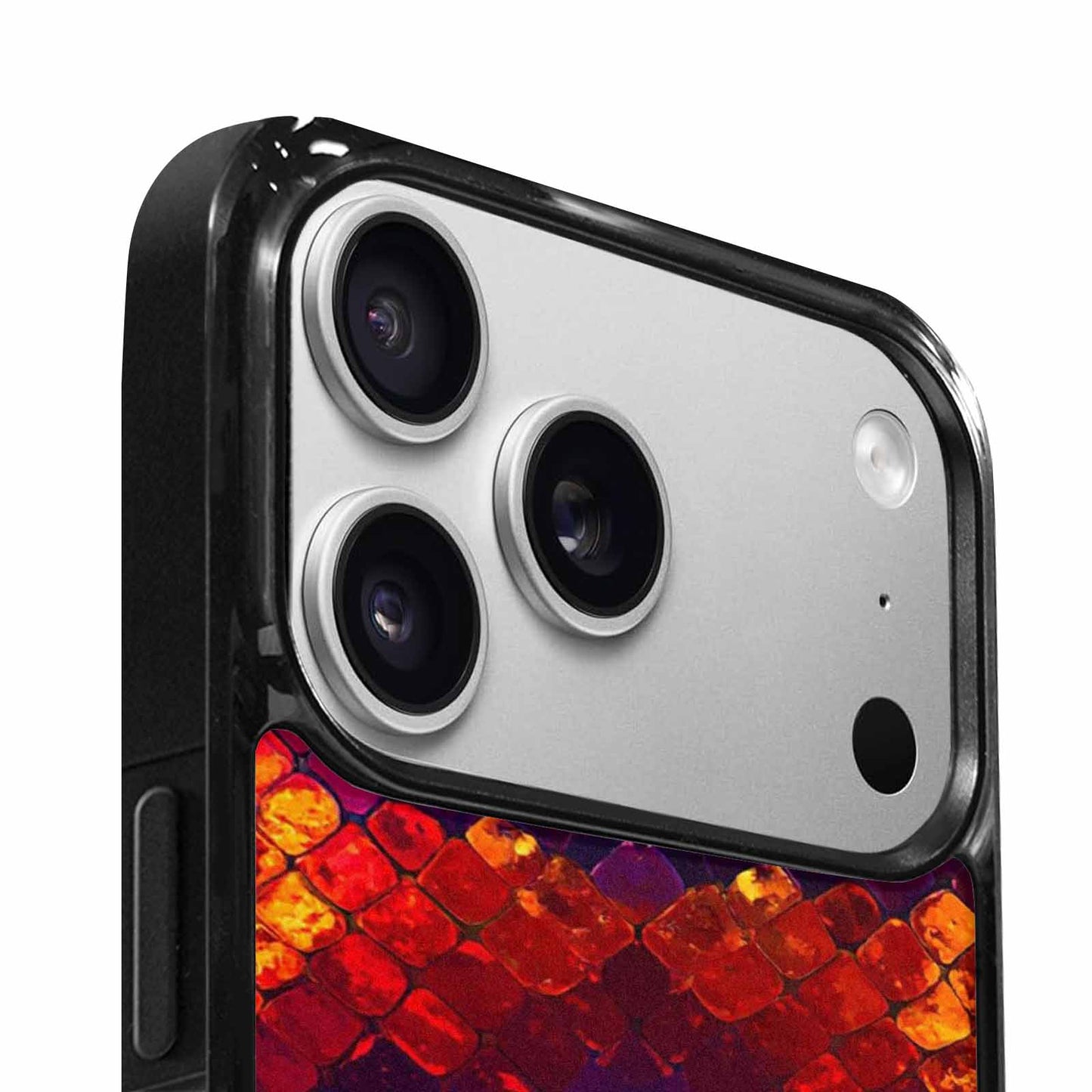 iPhone 17 Pro Max Case — Dark Snake Print Original Art, Custom Designed Case Cover