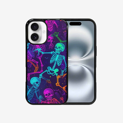 iPhone 16 Case — Glowing Skeleton Pattern Hundreds Of Small, Custom Designed Case Cover