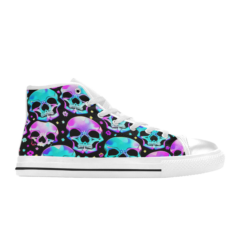 MEN'S Bright Skulls Men’S High Top Canvas Y2K Shoes
