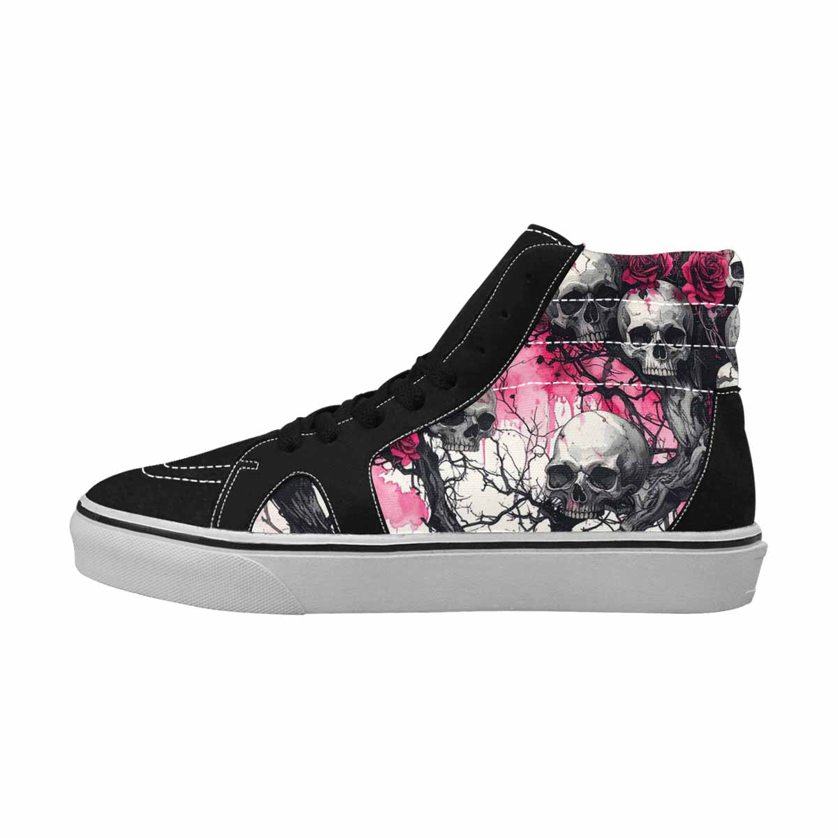 MEN'S Skull Roses High Top Canvas Dreamcore Shoes