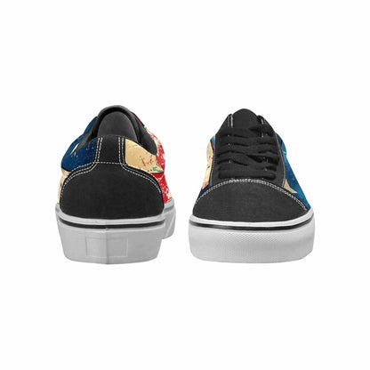MEN'S American Flag Stars Canvas Lace-Up Aesthetic Custom Shoes