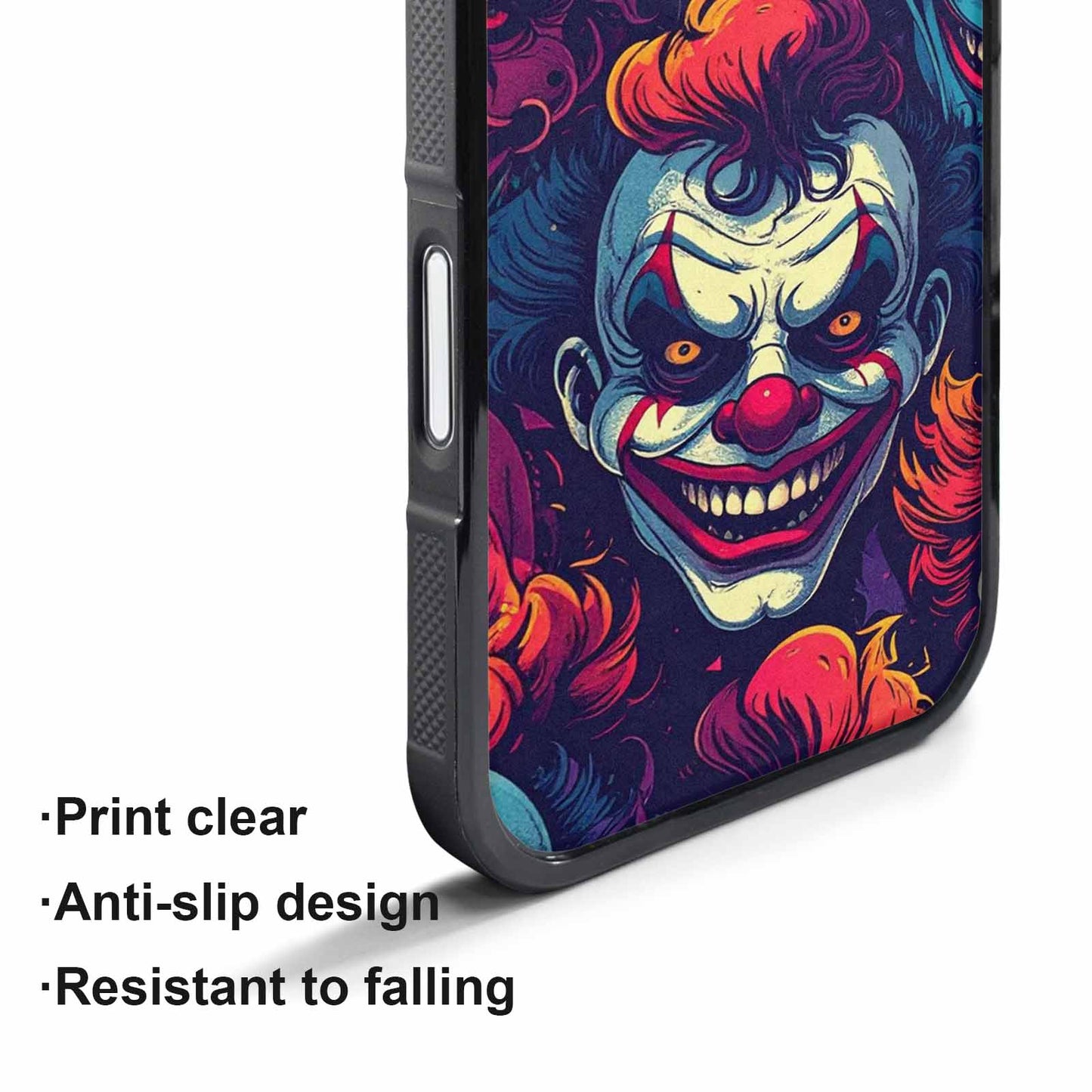 iPhone 17 Pro Max Case — Evil Clowns Heads Faces Cartoon Cute, Custom Printed Phone Case