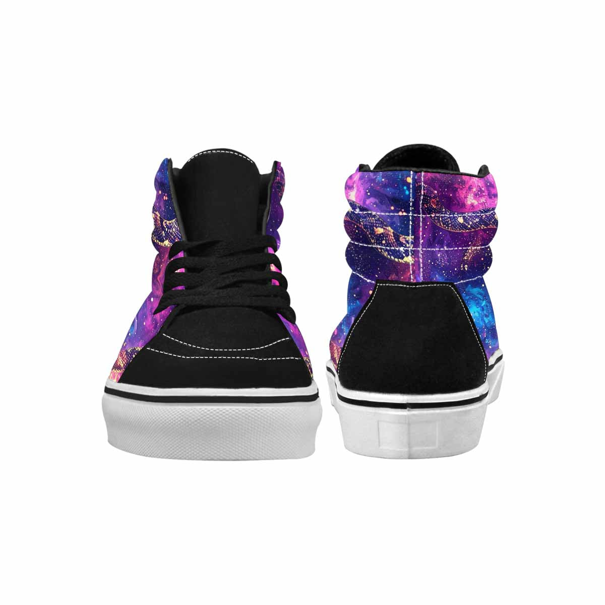 WOMEN'S Galaxy Snake Print High Top Canvas Y2K Sneakers