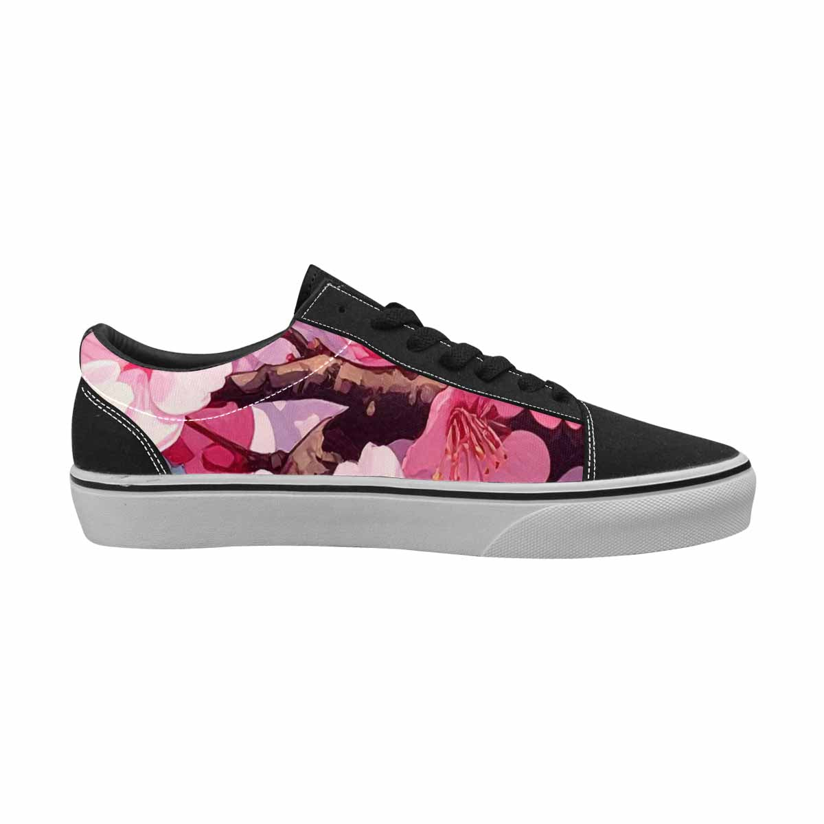WOMEN'S Cherry Blossom Canvas Made To Order Cottagecore Handmade Custom Shoes