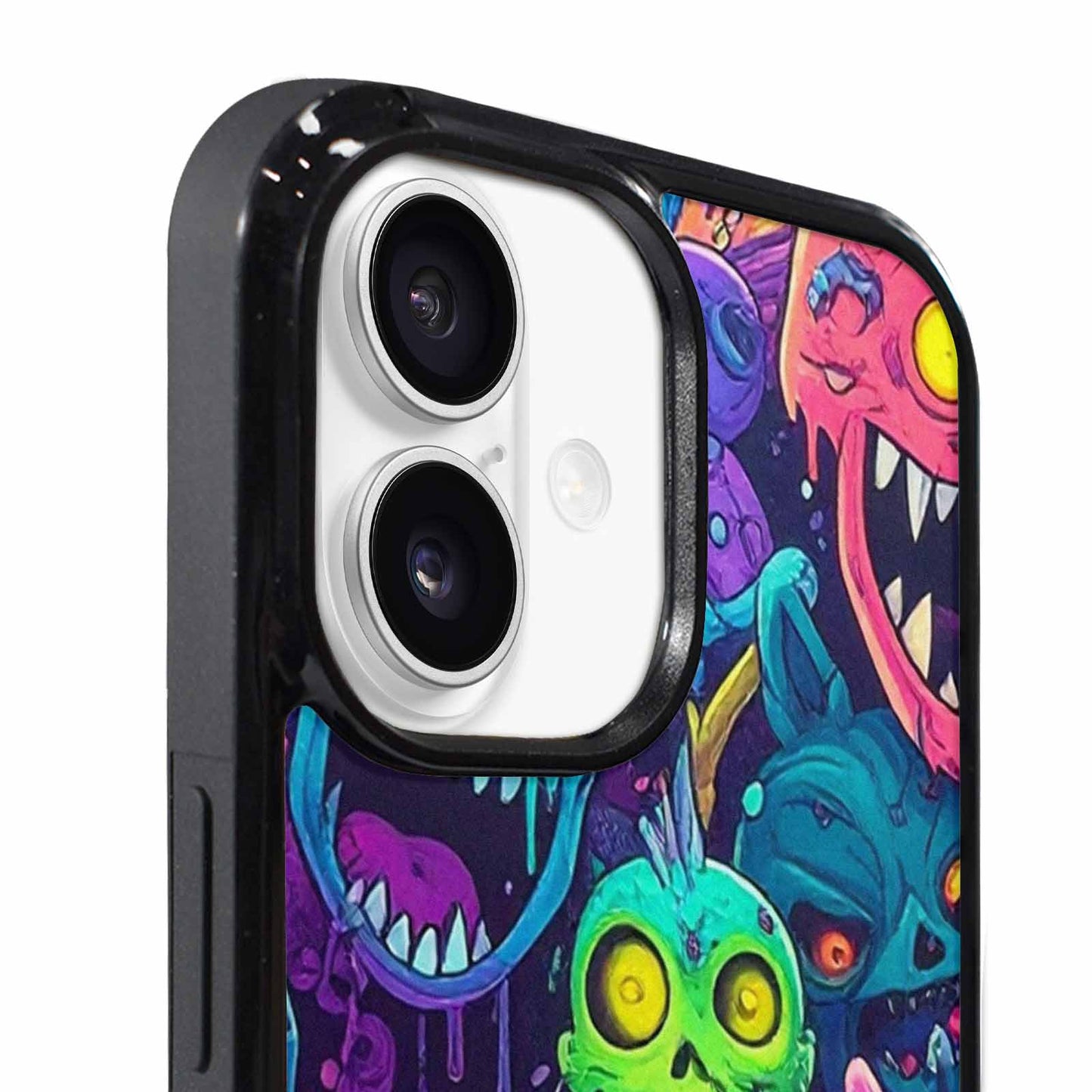 iPhone 17 Case — Mixed Toxic Glow Creature Cartoon Cute, Custom Designed Case Cover