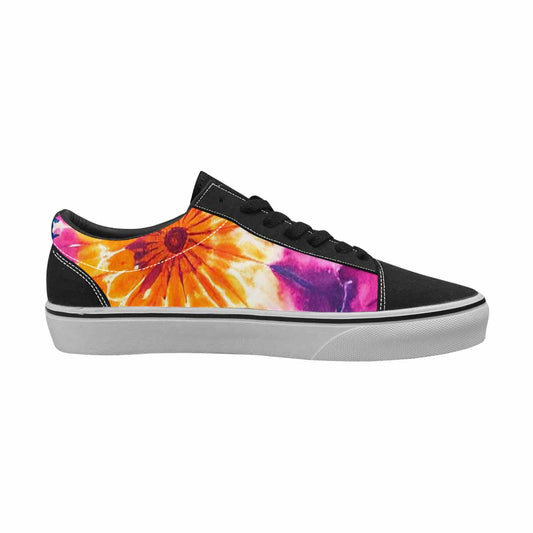 MEN'S Tie Dye Mixed Style Canvas Lace-Up Dark Academia Custom Shoes