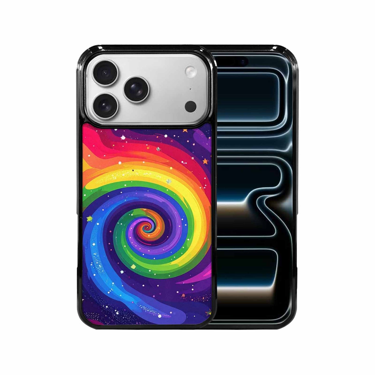 iPhone 17 Pro Max Case — Rainbow Pride Galaxy Seamless Galaxy Space, Custom Art Phone Cover