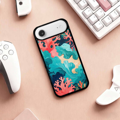 iPhone 17 Air Case — Seamless Tileable Pattern Of Overlapping Camo, Custom Phone Case