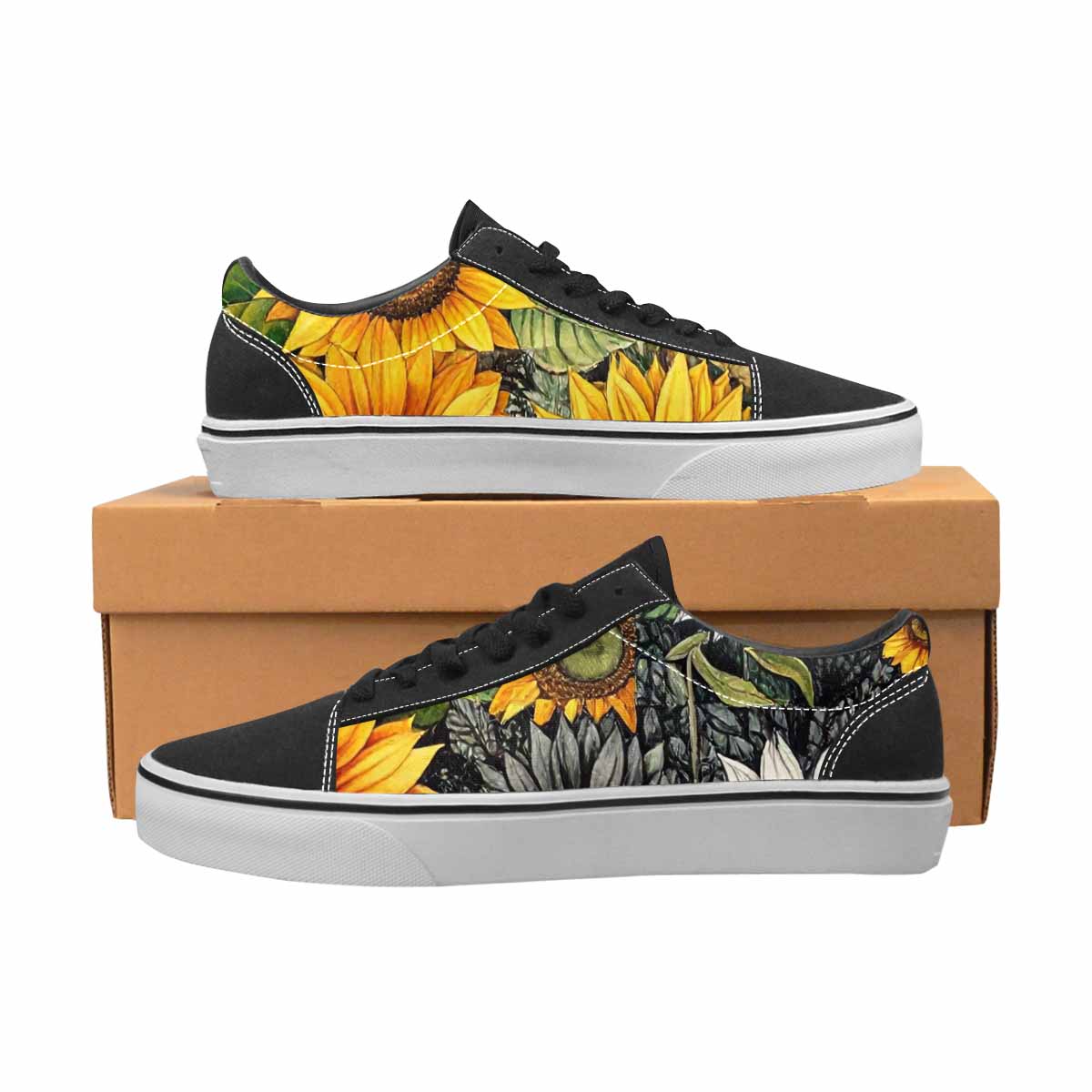 WOMEN'S Sunflower Canvas Lace-Up Vibrant Chaos Sneakers
