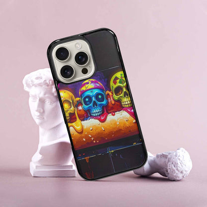 iPhone 16 Pro Case — Toxic Skeleton Hot Dog Eye Small, Personalized Phone Case