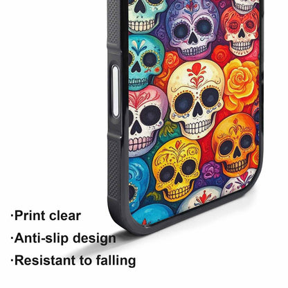 iPhone 17 Pro Case — Small Skull Pattern Randomly Varying Gothic, Custom Designed Case Cover