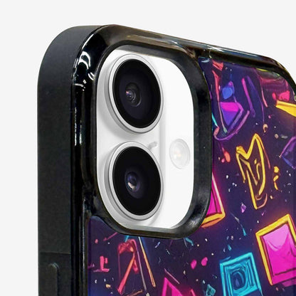 iPhone 16 Case — 80s Retro Motif 80s Retro Motifs, Unique Phone Case Design