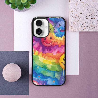 iPhone 16 Case — Smiley Facessmiley Faces Tie D 2b9, Custom Designed Case Cover