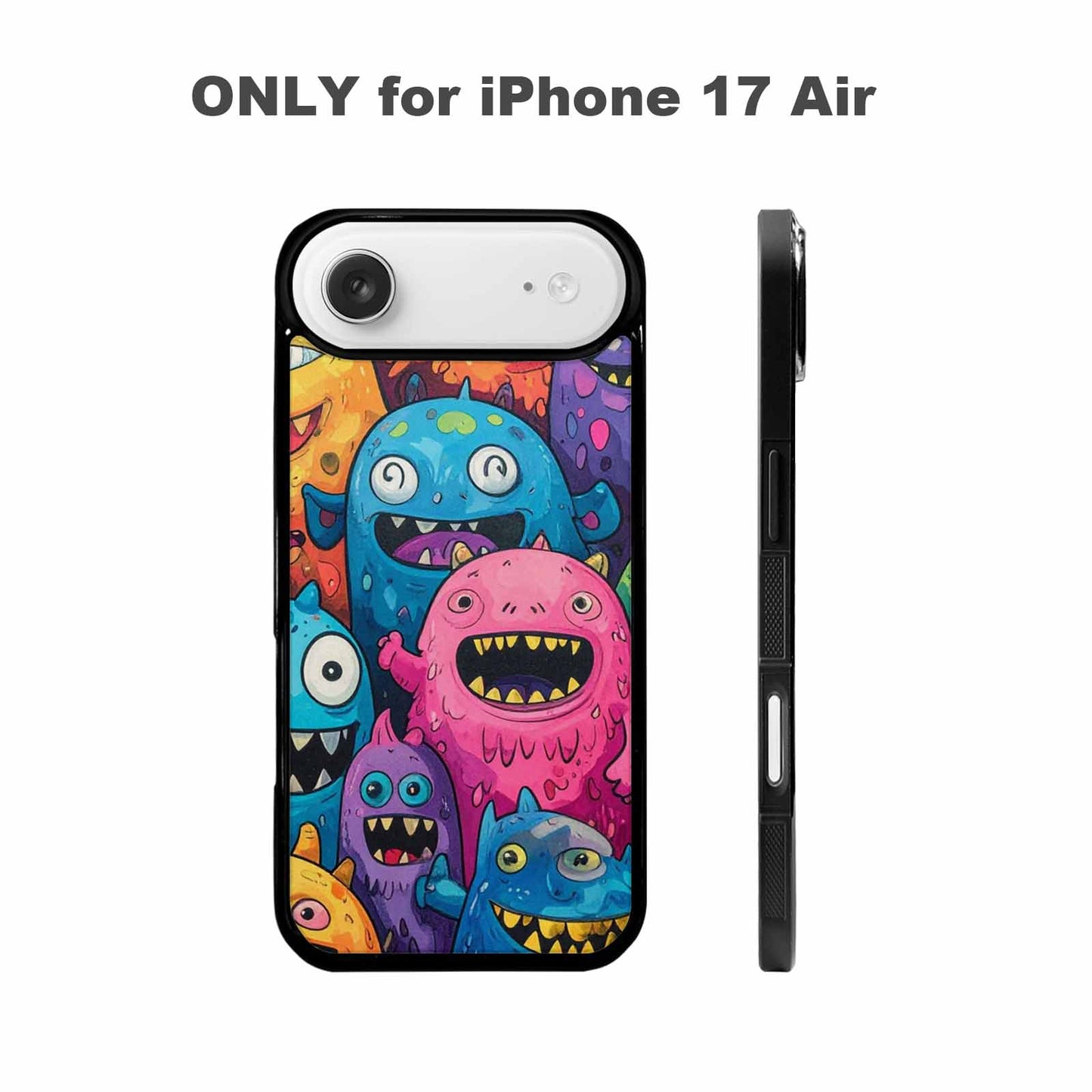iPhone 17 Air Case — Seamless Repeating Pattern Of Overlapping Cartoon, Custom Made Phone Cover