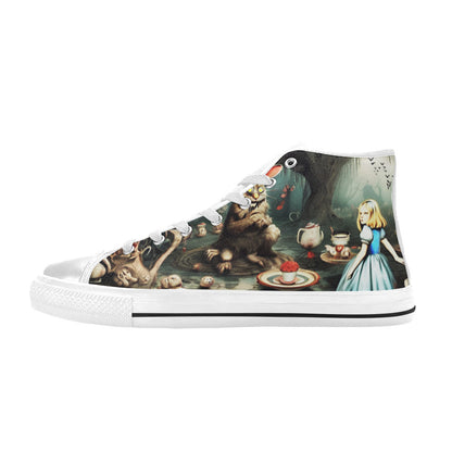 MEN'S Creepy World Wonderland Men’S High Top Canvas Aesthetic Custom Sneakers