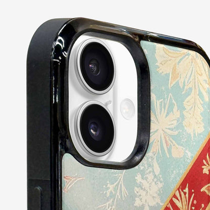 iPhone 16 Plus Case — Christmas Wrapping Paper Pattern Art Wallpaper, Personalized Phone Case