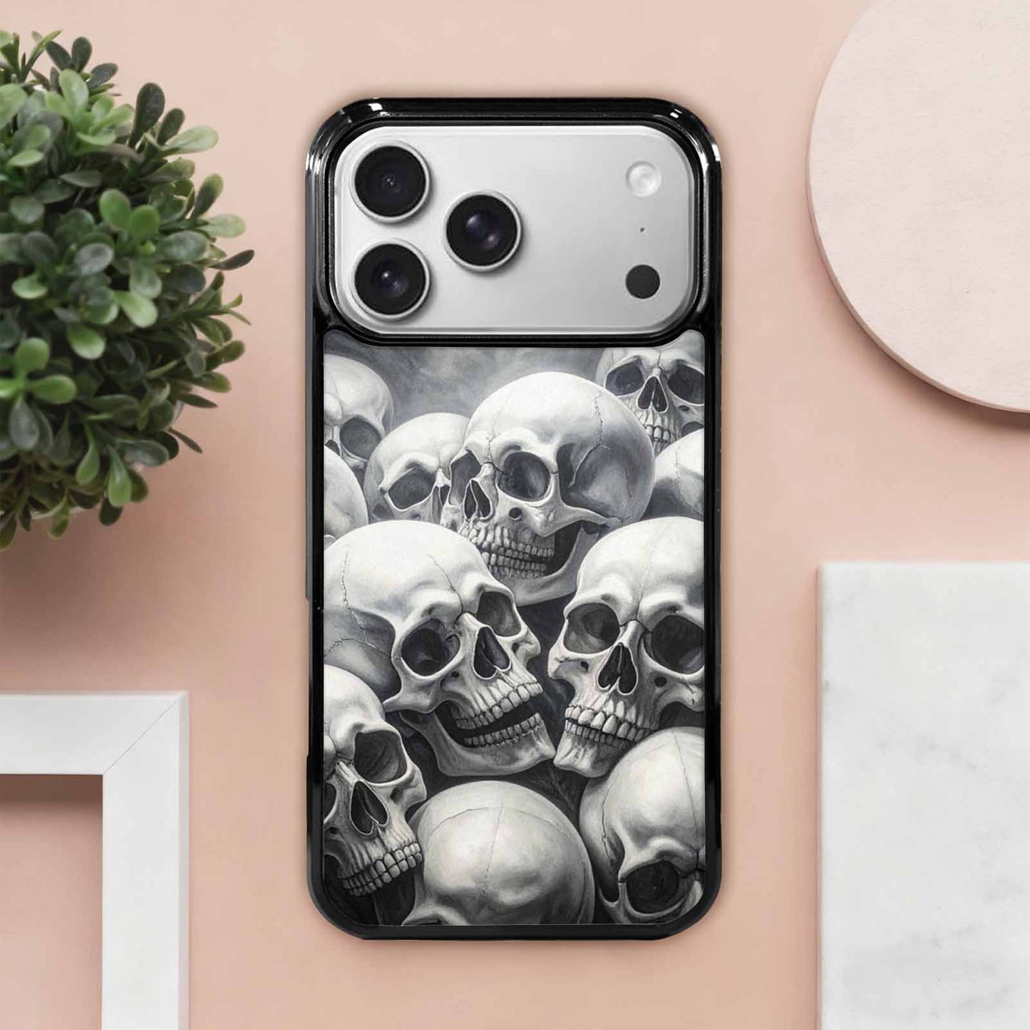 iPhone 17 Pro Max Case — Skull Dark Art Gothic Print Gothic, Personalized Phone Case
