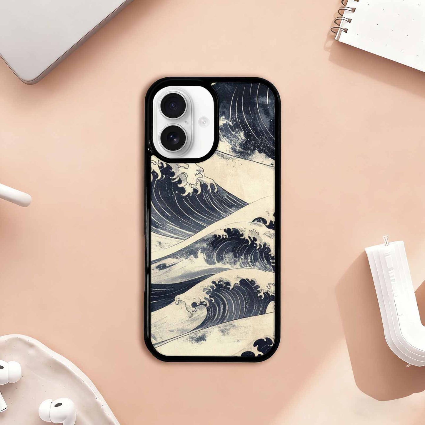 iPhone 17 Case — Vintage Americana Wave Retro Vintage, Custom Printed Phone Case