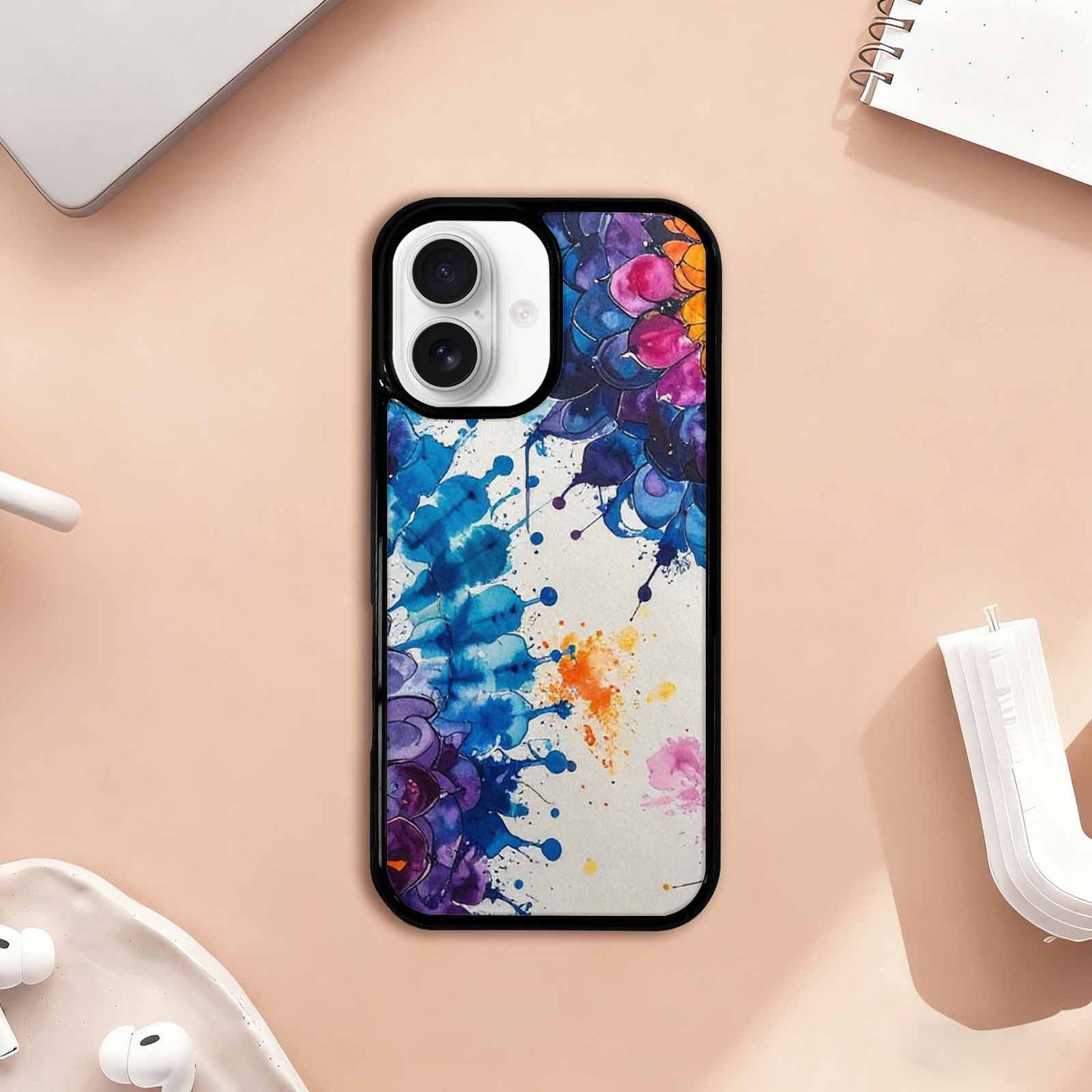 iPhone 17 Case — Tie Dye Swirls (black Tie Dye, Original Design Phone Case