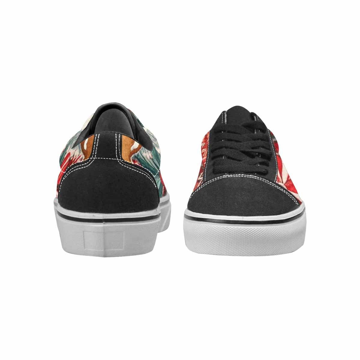 MEN'S Christmas Holly Snowflake Canvas Lace-Up Grunge Custom Sneakers