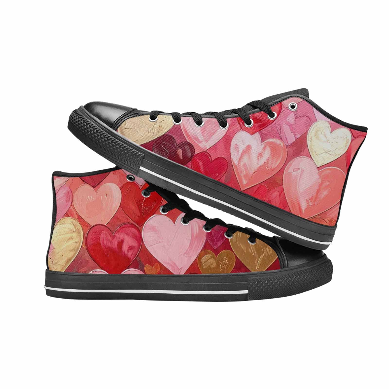 WOMEN'S No Words Or High Top Canvas Cottagecore Custom Sneakers