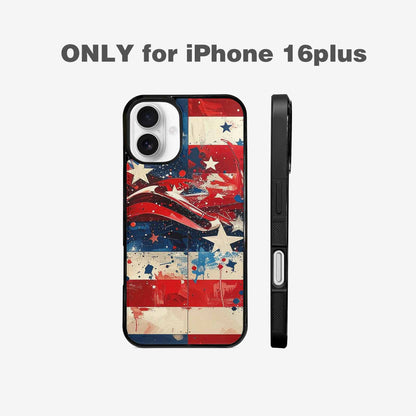 iPhone 16 Plus Case — Patriotic Stars And Stripes American Stars, Unique Phone Case Design