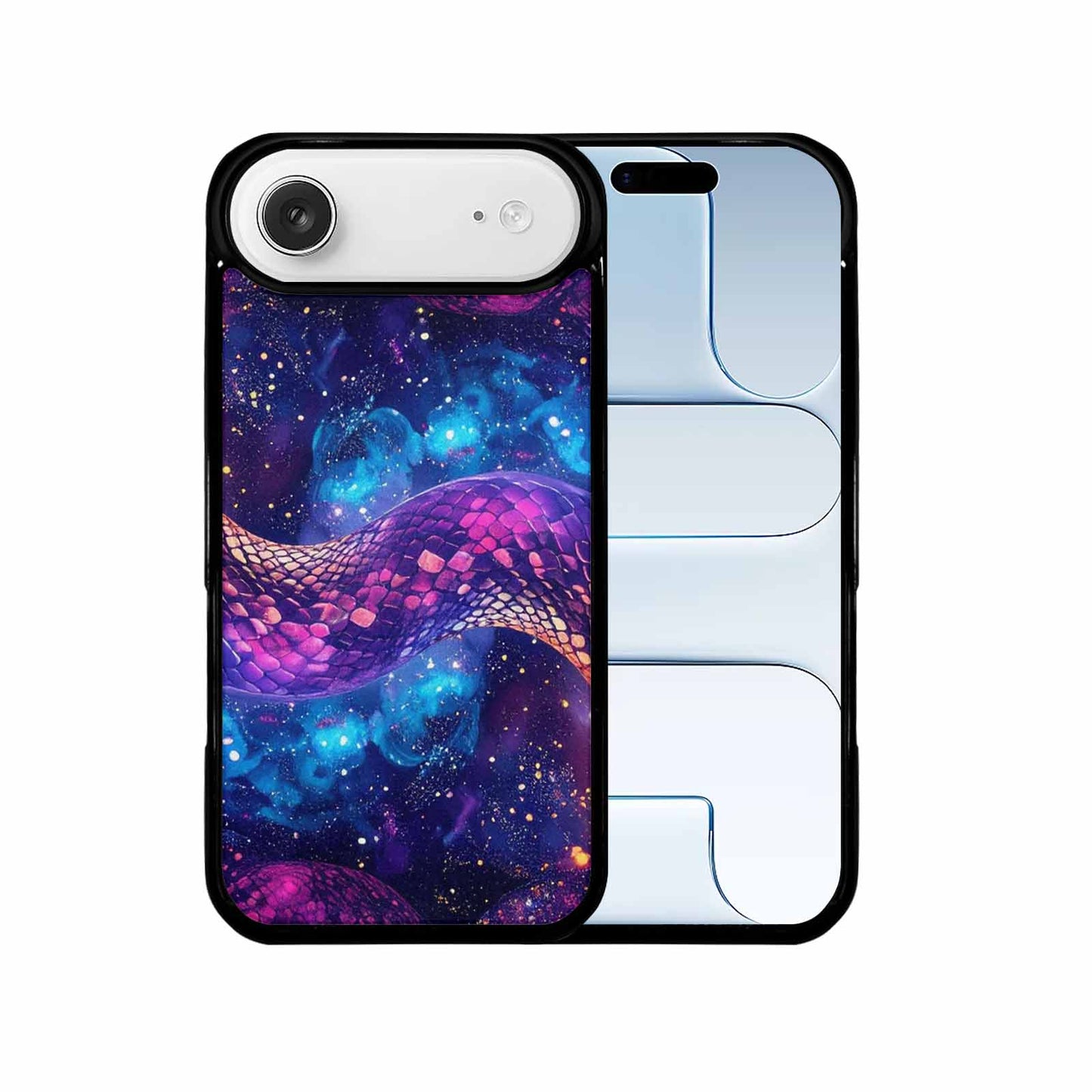 iPhone 17 Air Case — Snake Print Galaxy Seamless Pattern Animal, Custom Printed Phone Case