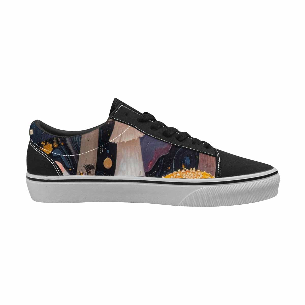 WOMEN'S Mushrooms Lace-Up Canvas Neon Fantasy Custom Shoes