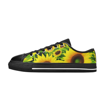 MEN'S Sunflowers Art 4 Canvas Aesthetic Custom Shoes