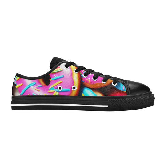 WOMEN'S Cc Donut Art Canvas Wallpaper Art Sneakers