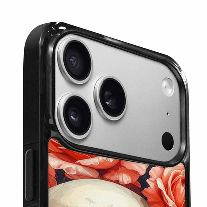 iPhone 17 Pro Case — Skulls Roses Soft Airbrush Gothic Skulls, Unique Phone Case Design