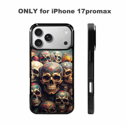 iPhone 17 Pro Max Case — Skull Dark Art Gothic Print Gothic, Custom Made Phone Cover