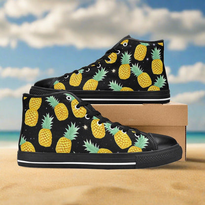 Jellyfish Teal Gold Unique WOMEN Bold Art - Freaky Shoes | Custom Art Sneakers