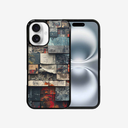 iPhone 16 Case — Distressed Grunge Texture Pattern Hundreds Of, Custom Print Case Cover