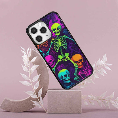 iPhone 15 Pro Max Case — Glowing Skeleton Pattern Hundreds Of Small, Personalized Phone Case