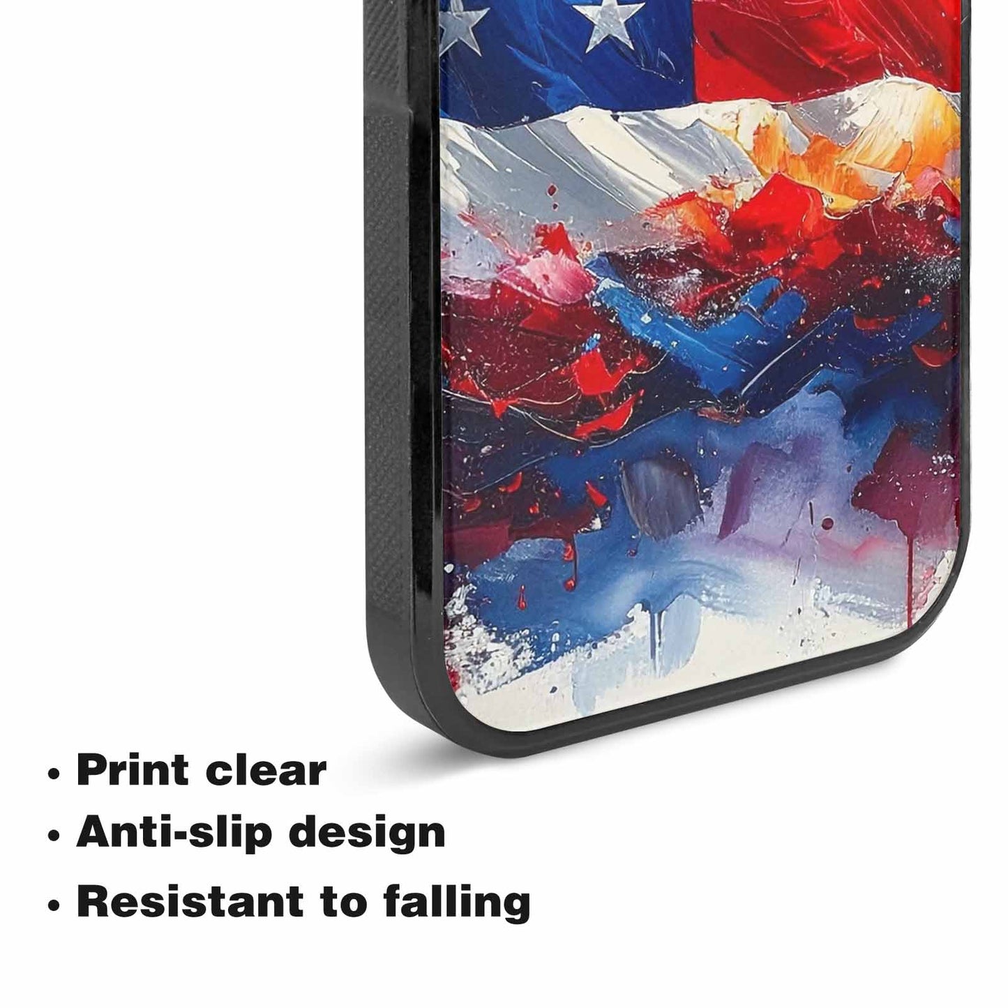 iPhone 15 Case — Usa Flag Stars And Stripes Art, Custom Art Phone Cover