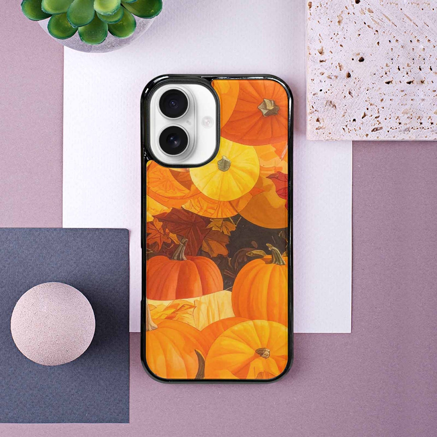 iPhone 16 Case — Autumn Pumpkin Patch Autumn Pumpkin Patch, Unique Phone Case Design