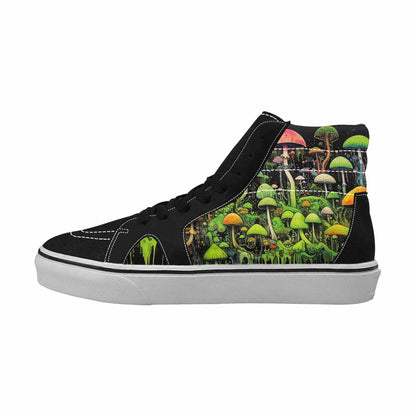 MEN'S Rainbow Drip Mushrooms High Top Canvas Y2K Shoes