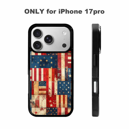iPhone 17 Pro Case — Small American Flag Stars And Galaxy, Customized Protective Case