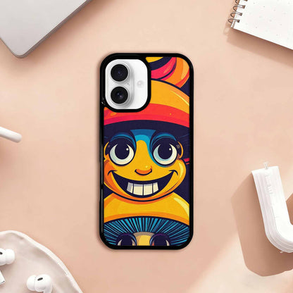 iPhone 17 Case — Retro Mushroom Cartoon Art Retro Vintage, Custom Art Phone Cover