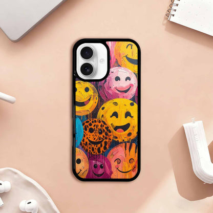 iPhone 17 Case — Smiley Faces Animal Printsmile Animal Print, Custom Phone Case
