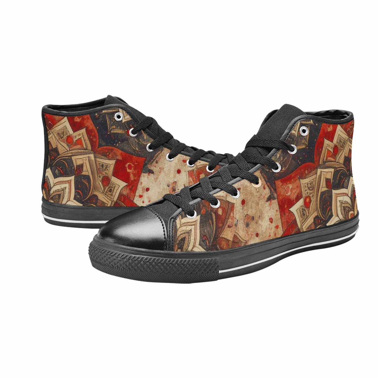 WOMEN'S Mandala High Top Canvas Cottagecore Shoes