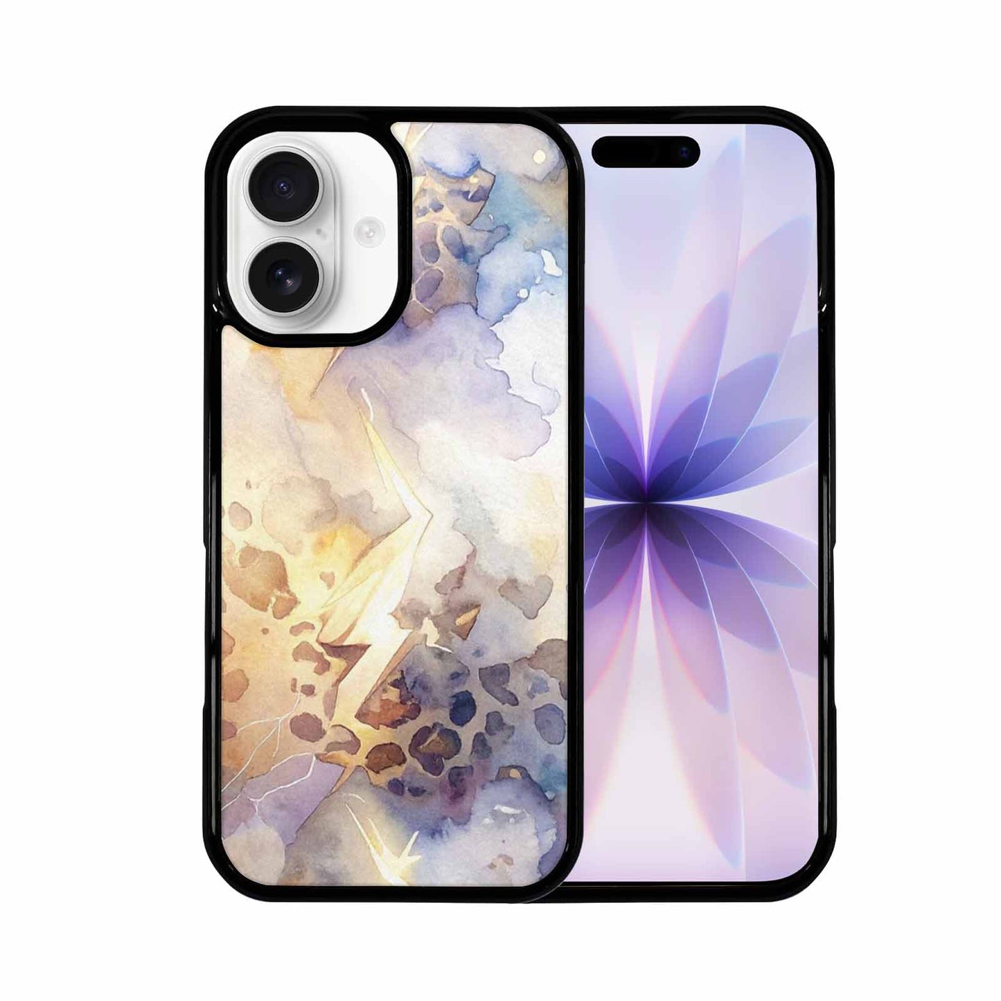 iPhone 17 Case — Glowing Leopard Print Animal Print, Custom Printed Phone Case